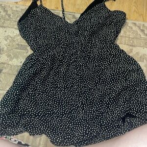 Lulus polkadotted short romper